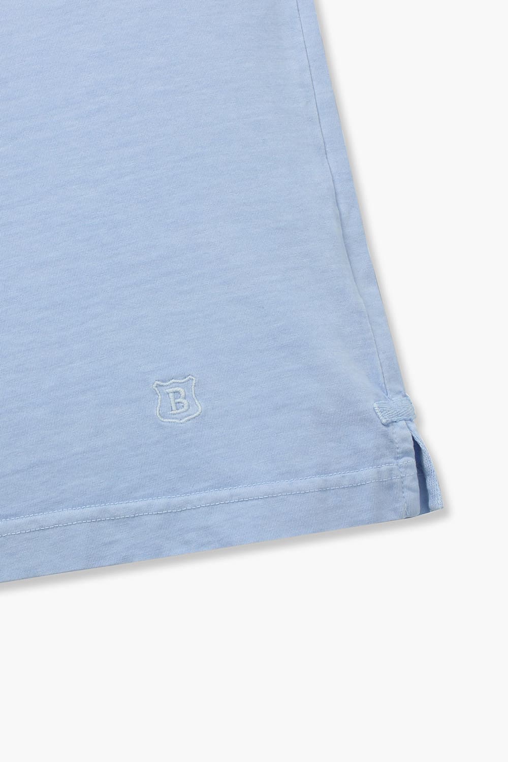 코튼 포켓 크루넷 511 라이트블루 반소매 티셔츠