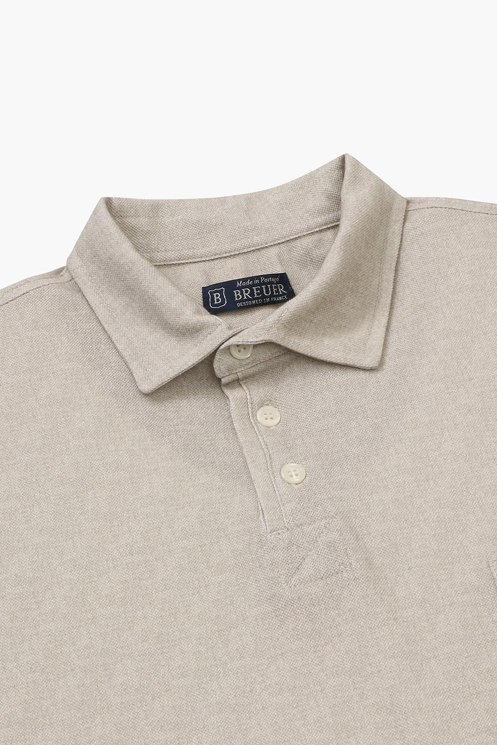 코튼 포켓 폴로 504 베이지 반소매 티셔츠