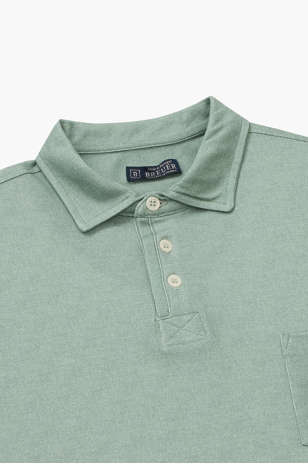 코튼 포켓 폴로 504 라이트그린 반소매 티셔츠