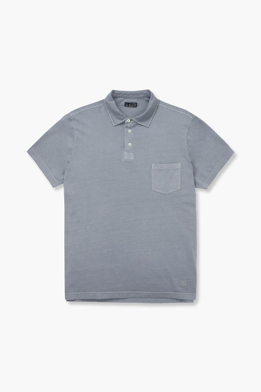 코튼 버튼 다운 포켓 501 그레이 반소매 티셔츠
