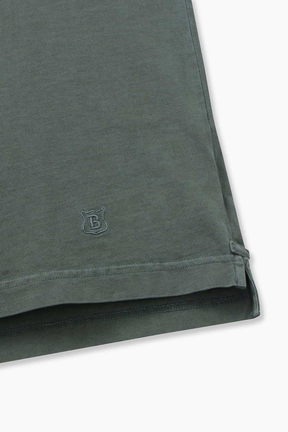 코튼 버튼 다운 포켓 501 블루그린 반소매 티셔츠