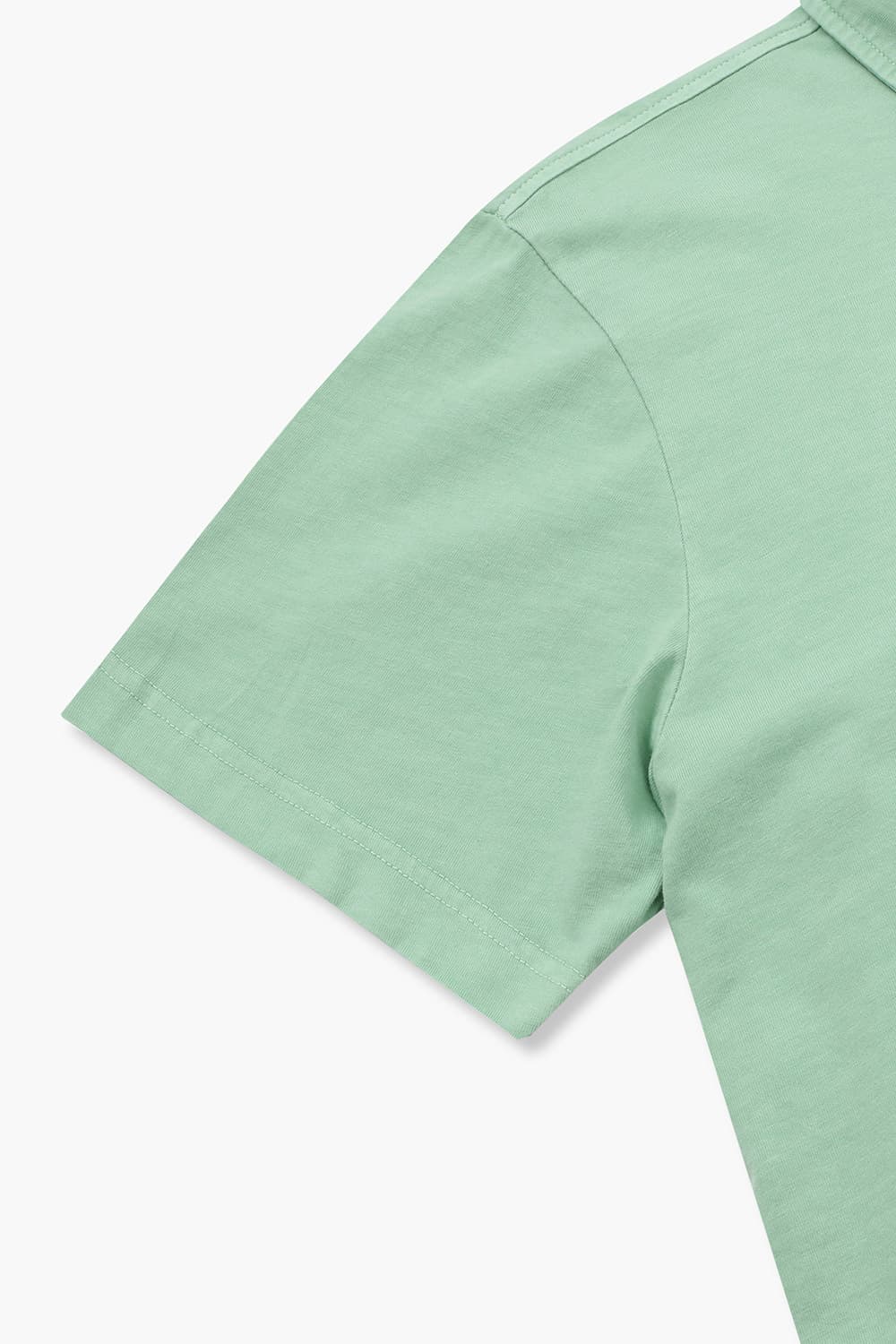 코튼 버튼 다운 포켓 501 라이트그린 반소매 티셔츠