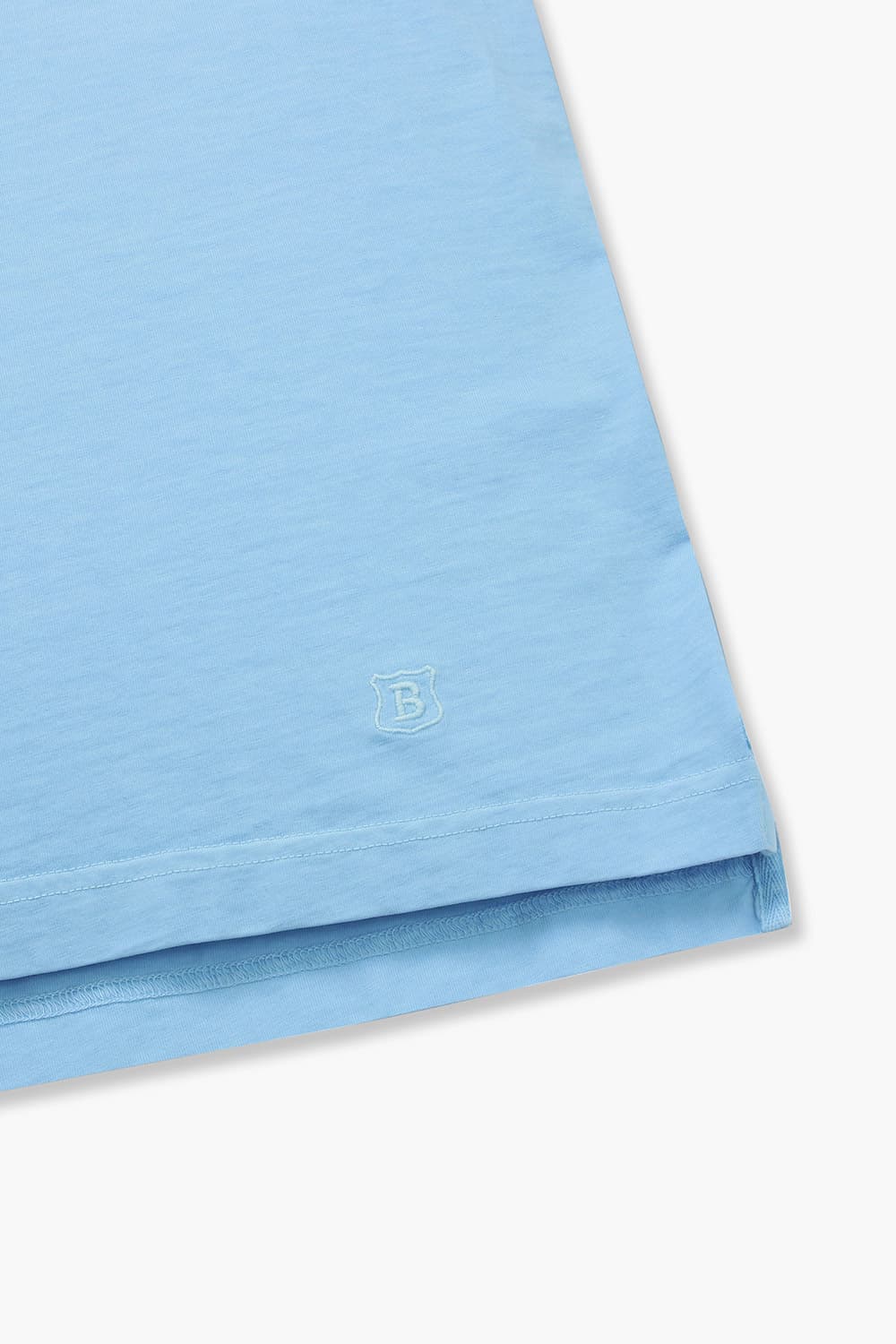 코튼 버튼 다운 포켓 501 블루 반소매 티셔츠