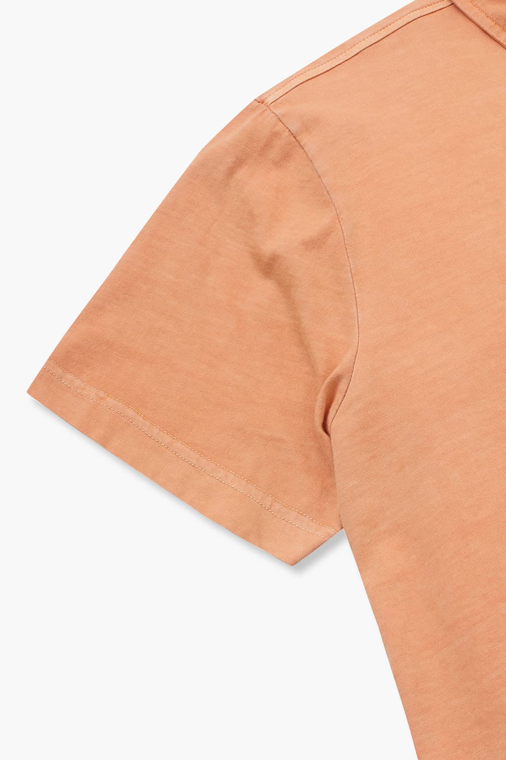 코튼 버튼 다운 포켓 501 오렌지 반소매 티셔츠