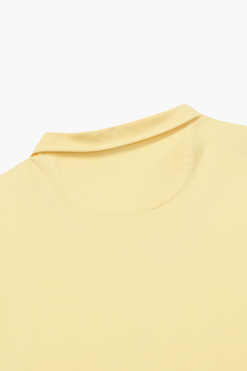 코튼 버튼 다운 포켓 501 라이트옐로우 반소매 티셔츠