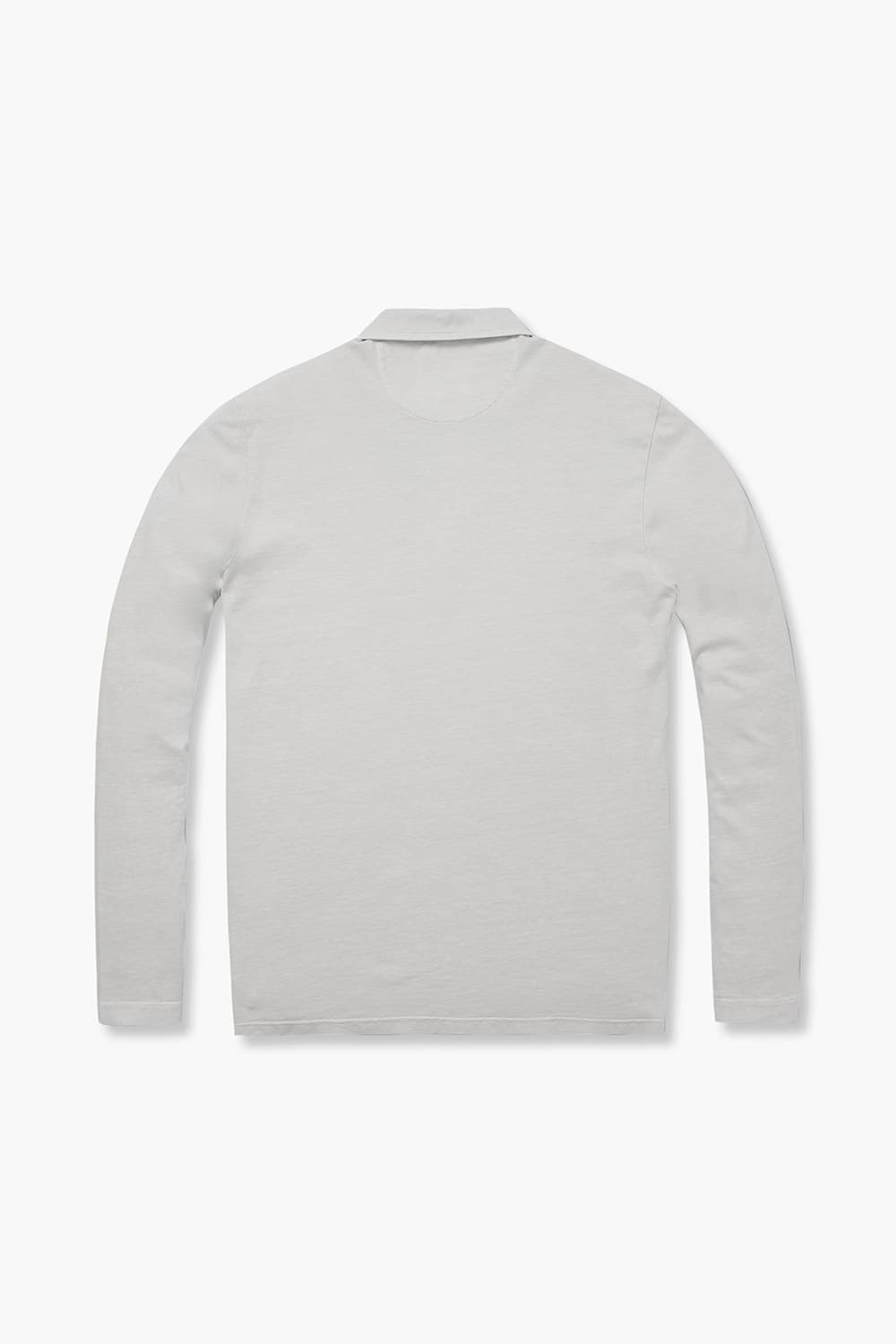 코튼 포켓 카라넥 101 라이트그레이 긴소매 티셔츠