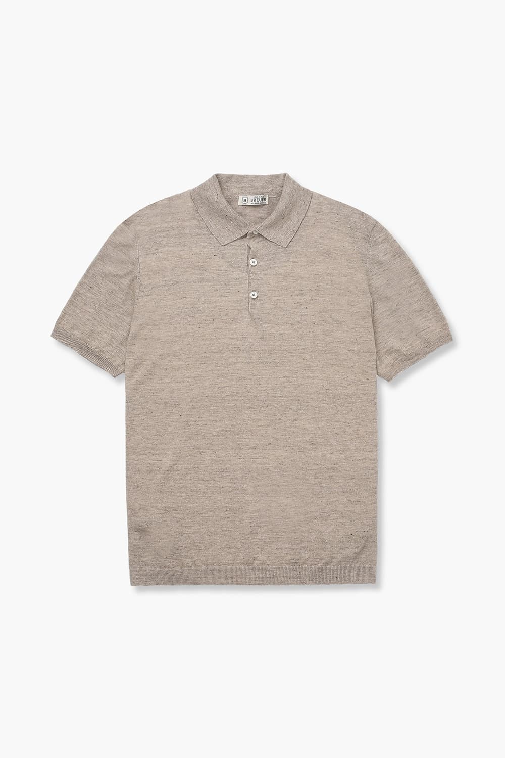 린넨 폴로 503 라이트브라운 반소매 니트