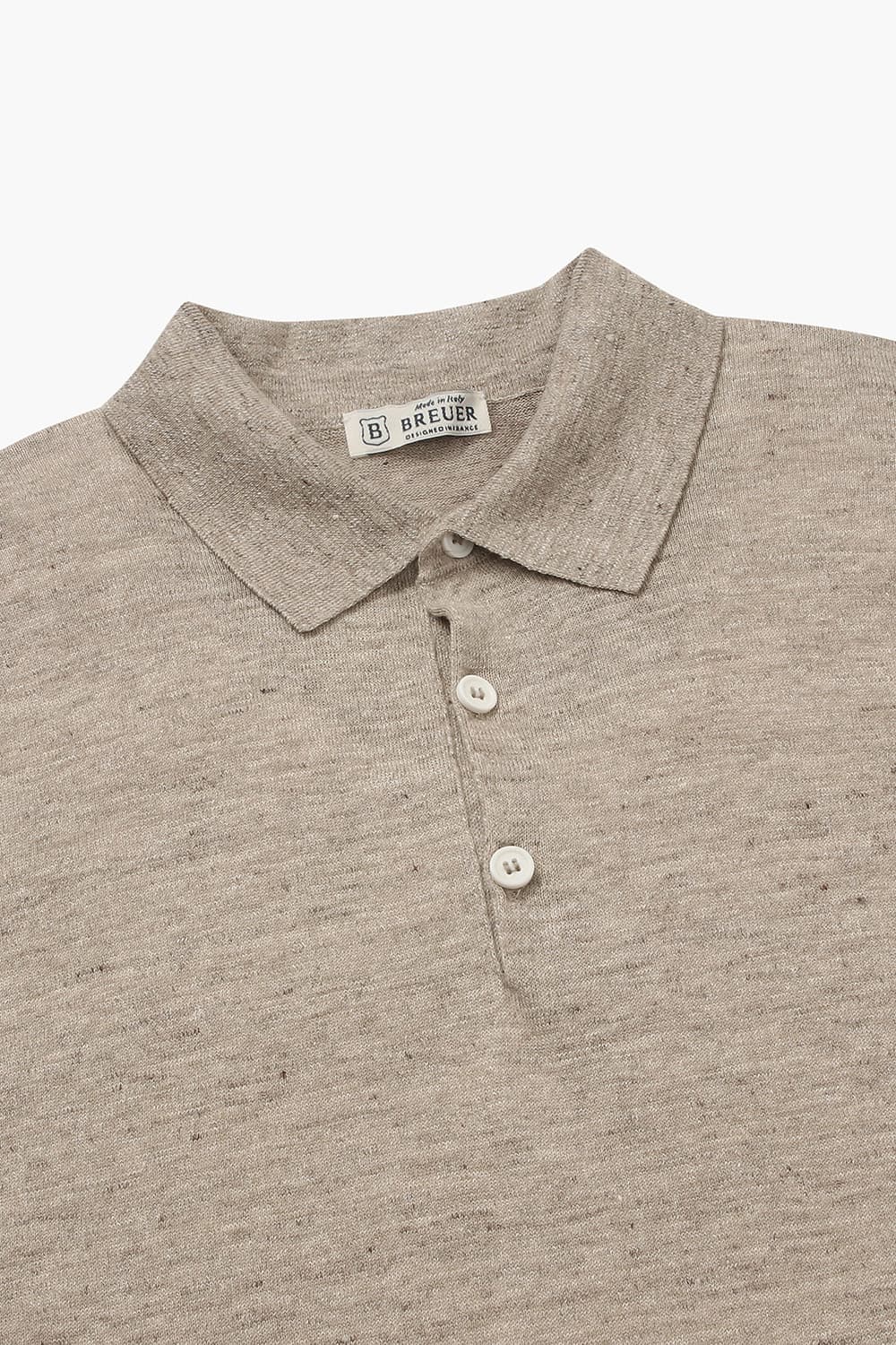 린넨 폴로 503 라이트브라운 반소매 니트