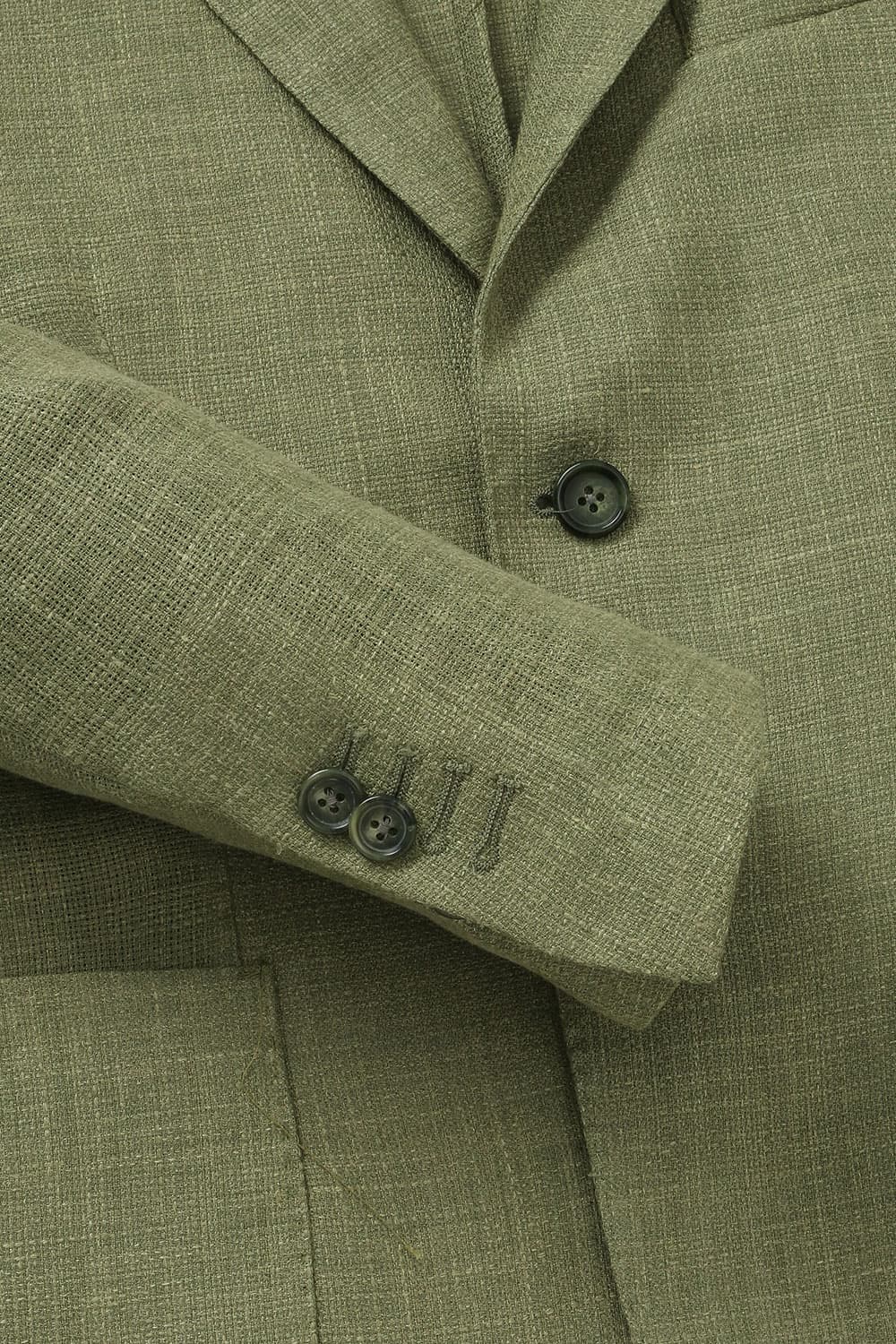 린넨 베이직 904 그린 테일러드 자켓