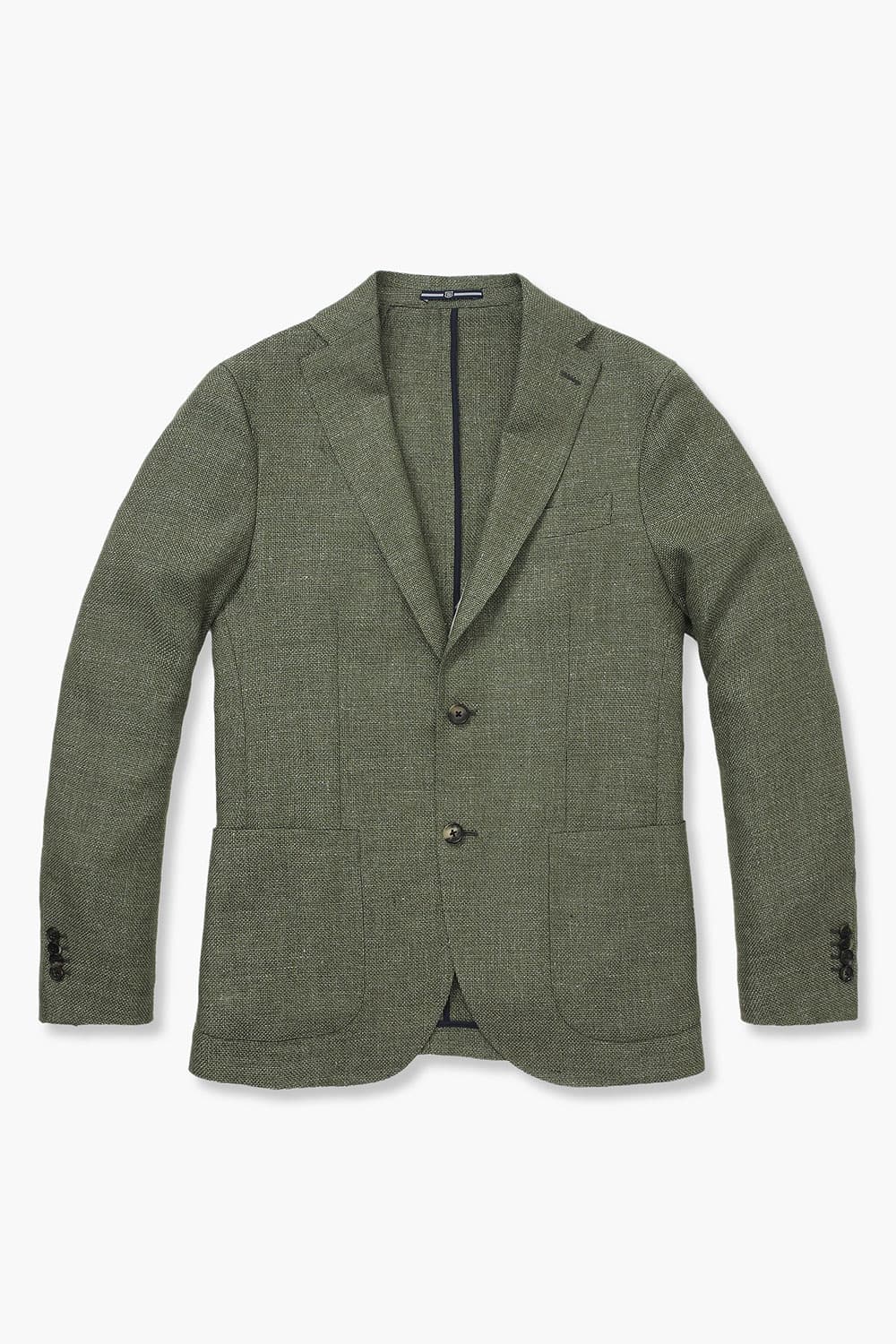 SALENTO 린넨 혼방 209 그린 테일러드 자켓