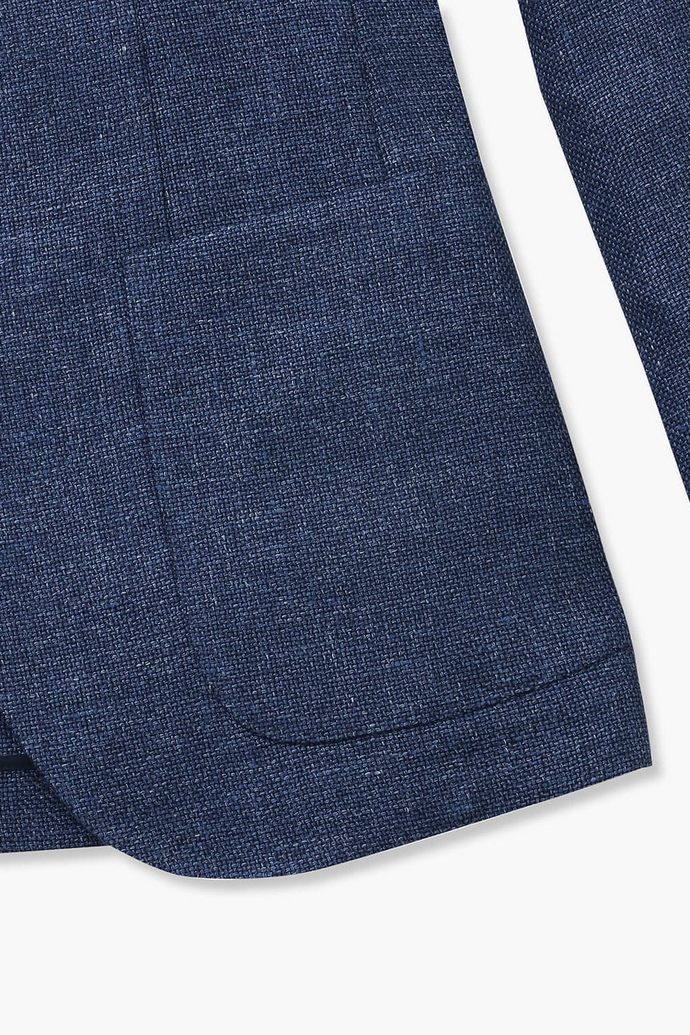 SALENTO 린넨 혼방 209 네이비 테일러드 자켓