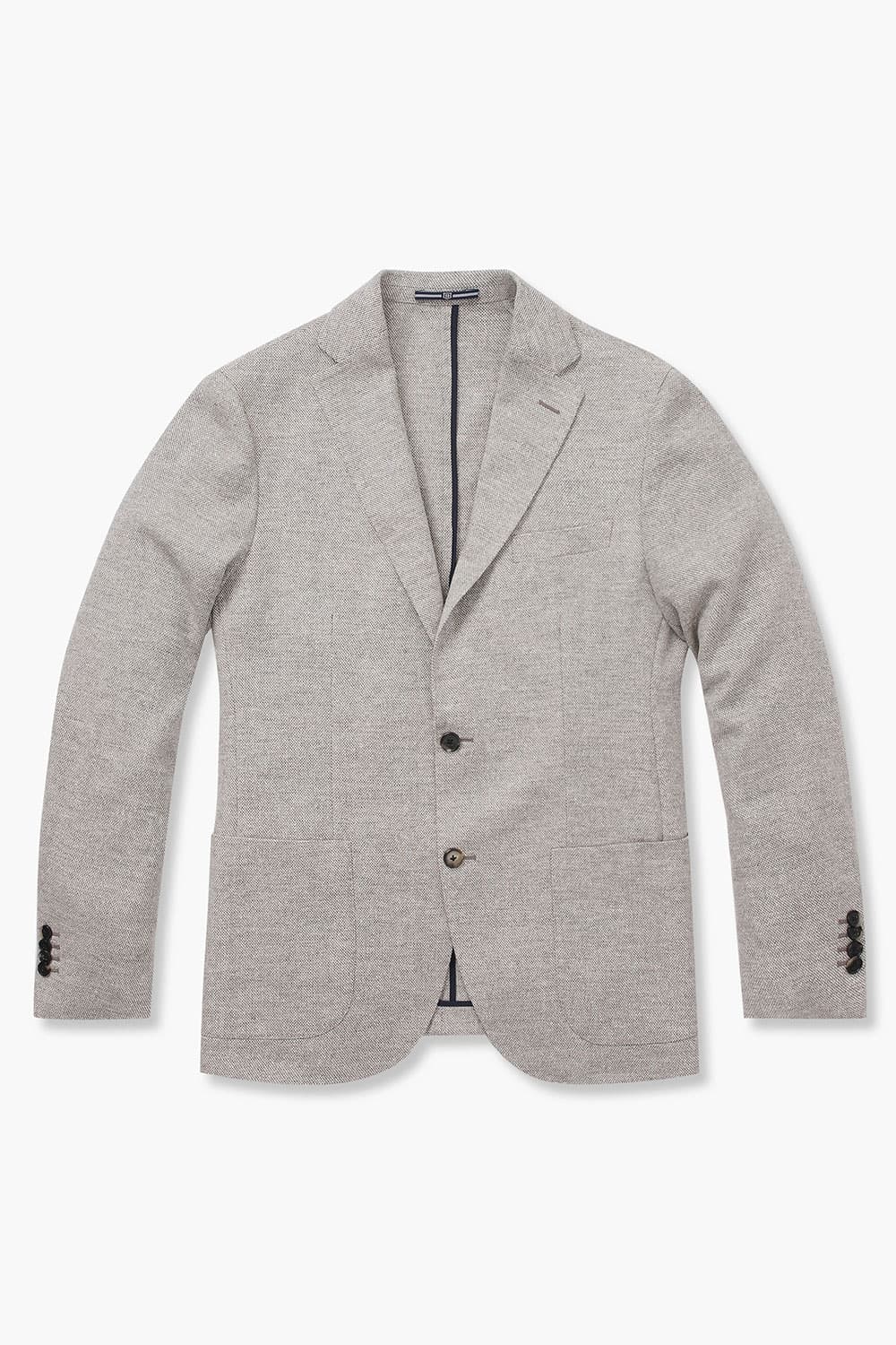 SALENTO 실크 혼방 207 라이트브라운 테일러드 자켓