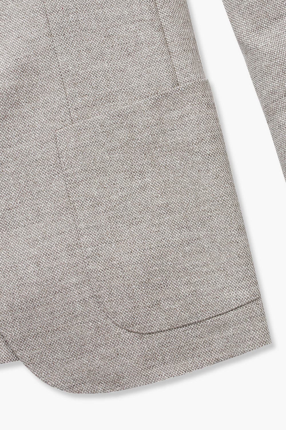 SALENTO 실크 혼방 207 라이트브라운 테일러드 자켓