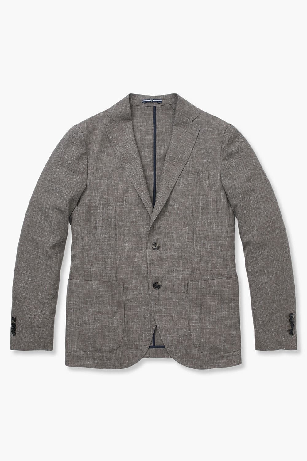 SALENTO 실크 혼방 204 다크브라운 테일러드 자켓