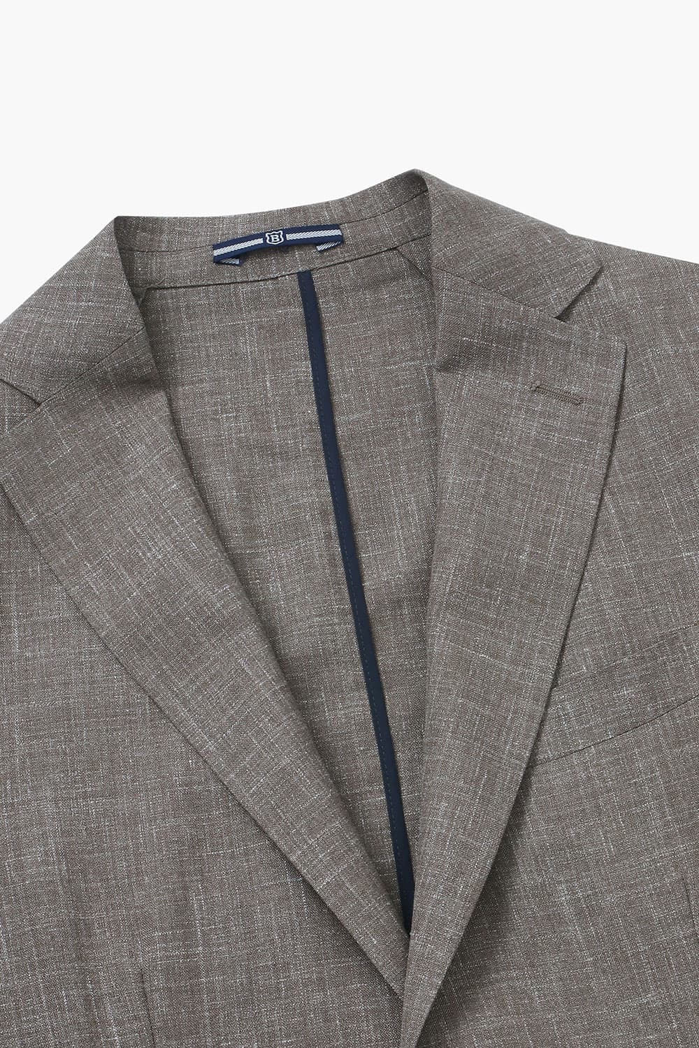 SALENTO 실크 혼방 204 다크브라운 테일러드 자켓