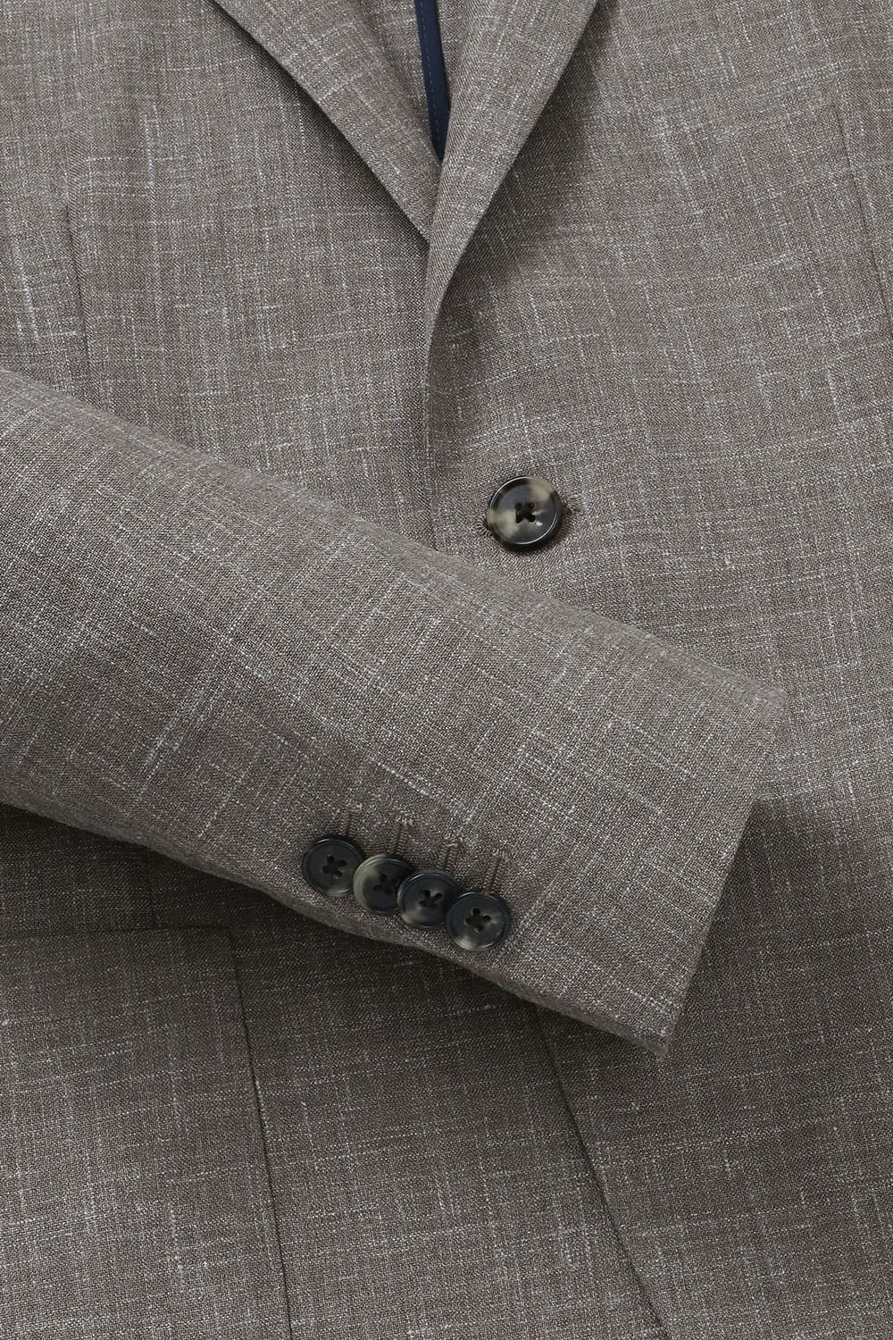 SALENTO 실크 혼방 204 다크브라운 테일러드 자켓