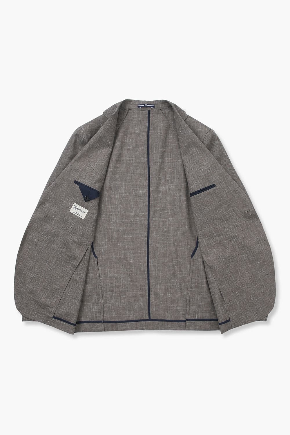 SALENTO 실크 혼방 204 다크브라운 테일러드 자켓