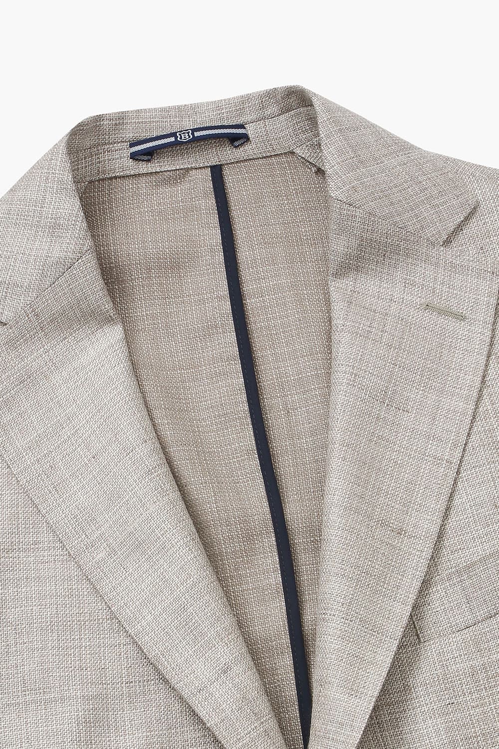 SALENTO 실크 혼방 202 라이트브라운 테일러드 자켓