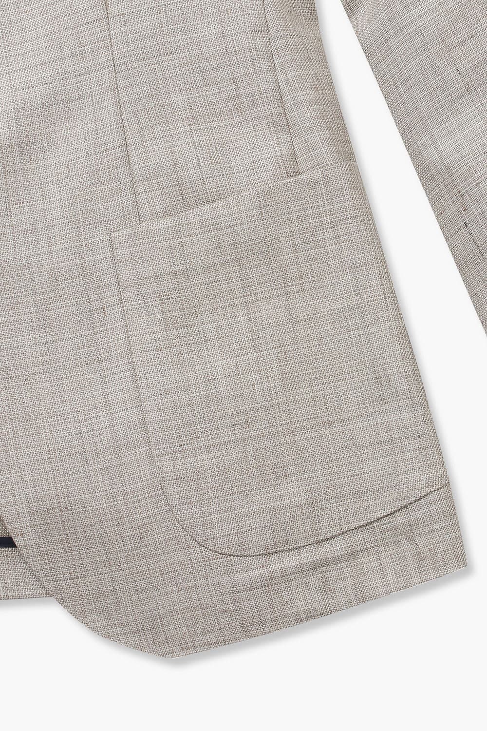 SALENTO 실크 혼방 202 라이트브라운 테일러드 자켓