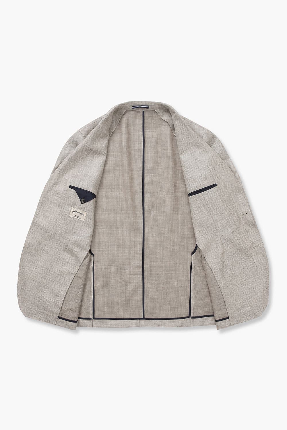 SALENTO 실크 혼방 202 라이트브라운 테일러드 자켓