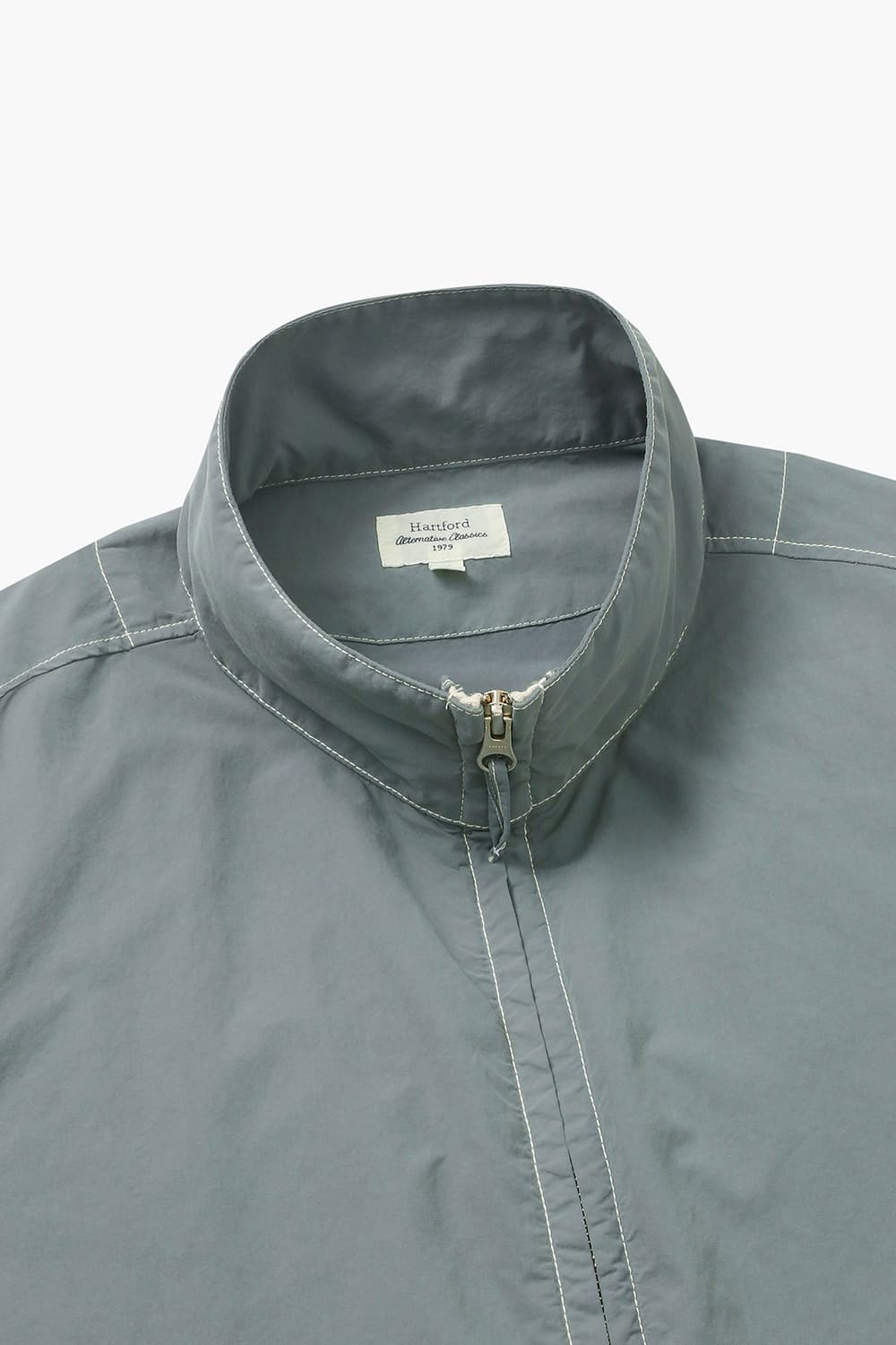 DEXTER 나일론 스티치 하이넥 004 블루그린 점퍼