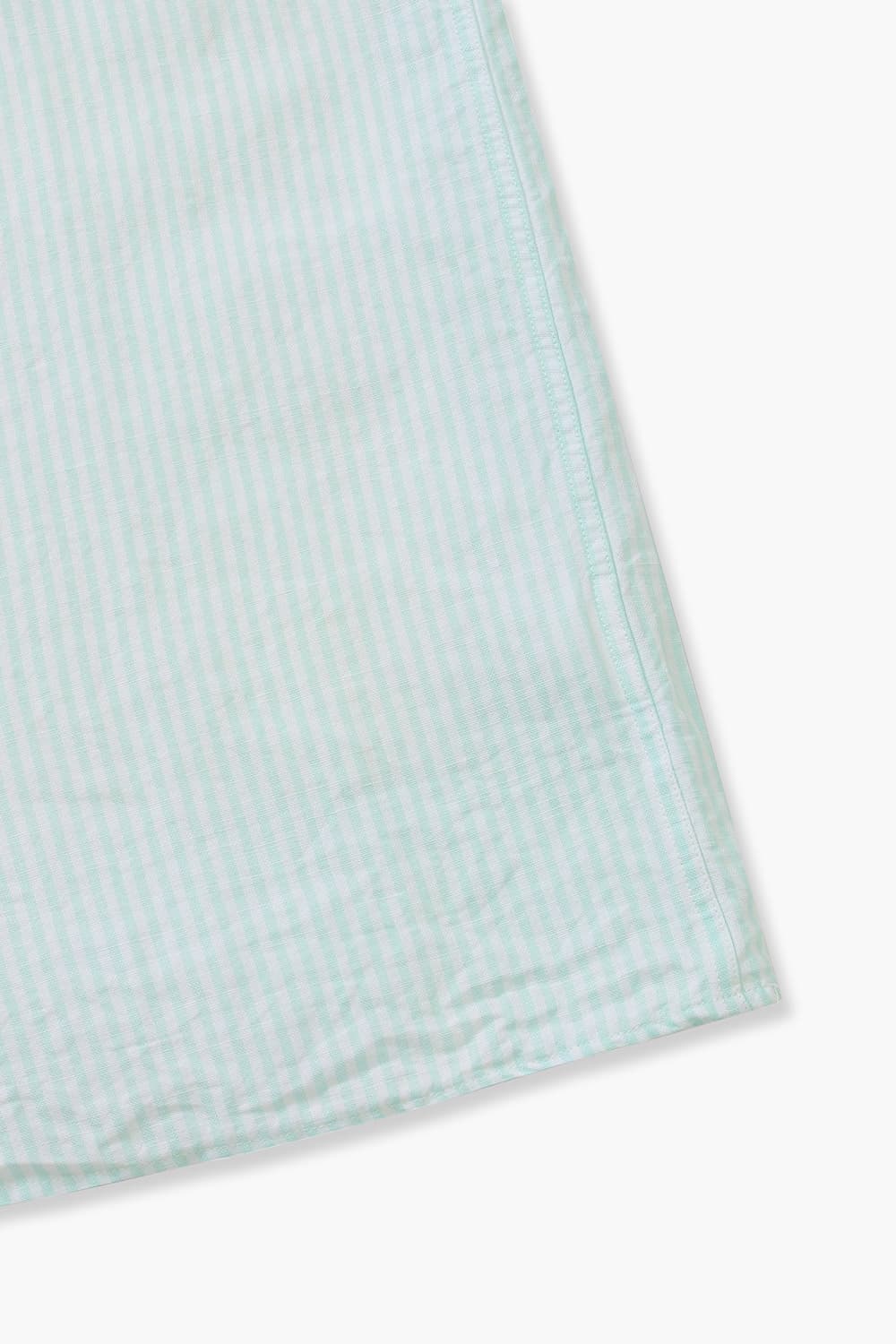 SETH 린넨 스트라이프 테일러드 카라 004 라이트그린 셔츠