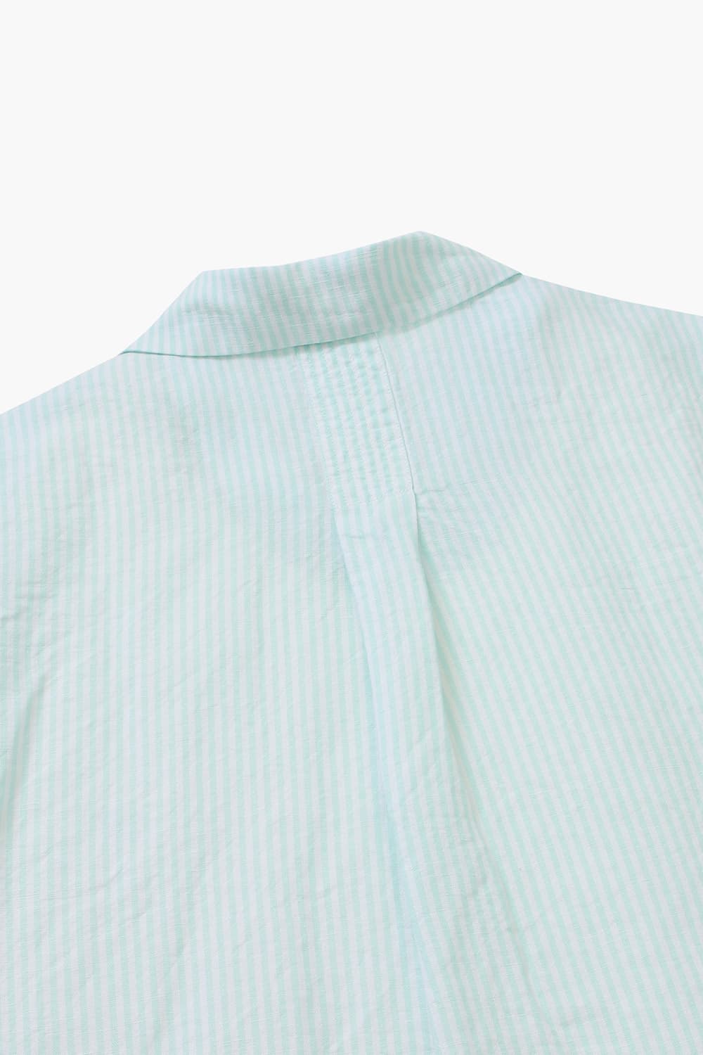 SETH 린넨 스트라이프 테일러드 카라 004 라이트그린 셔츠