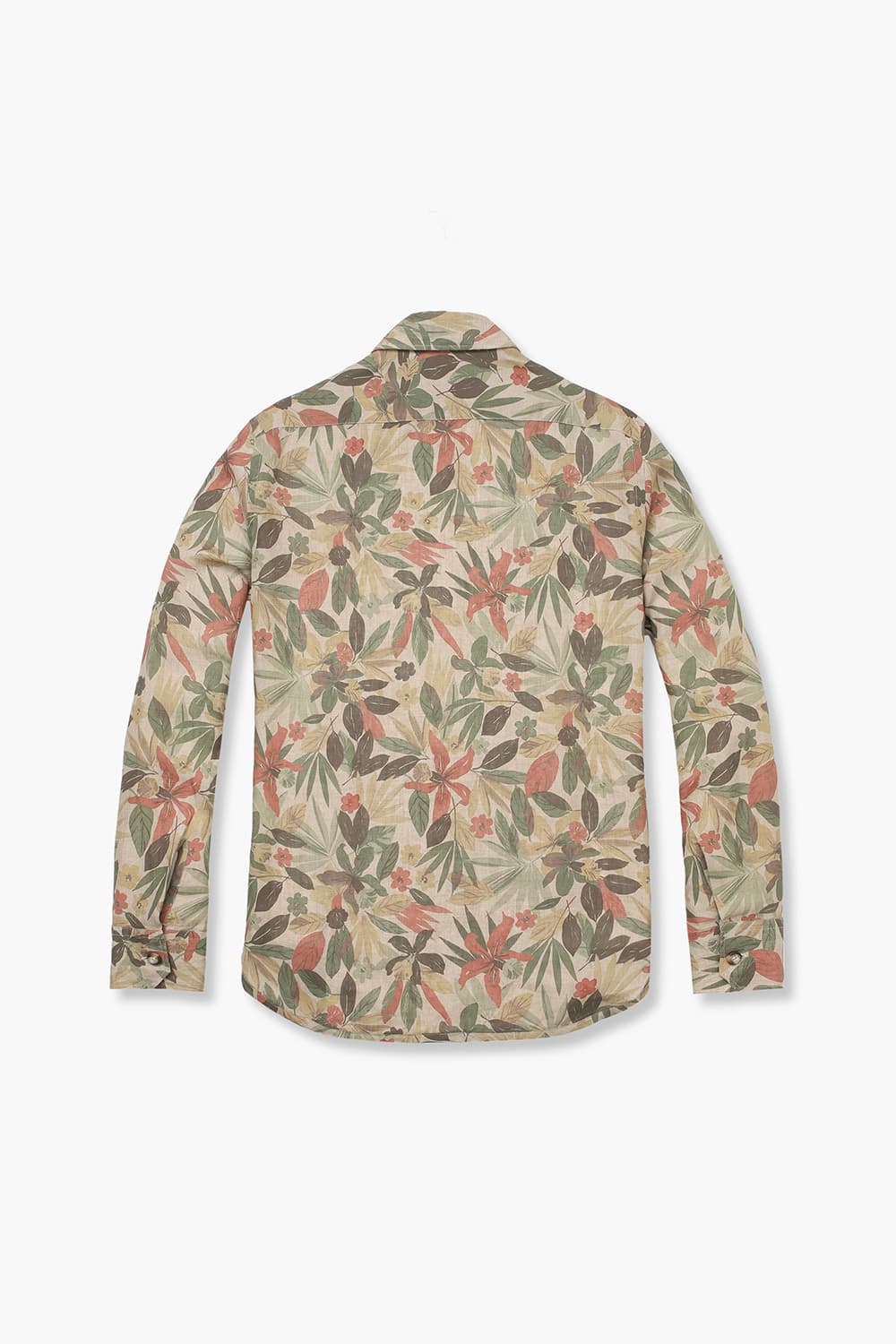 린넨 친스 패턴 202 브라운 셔츠