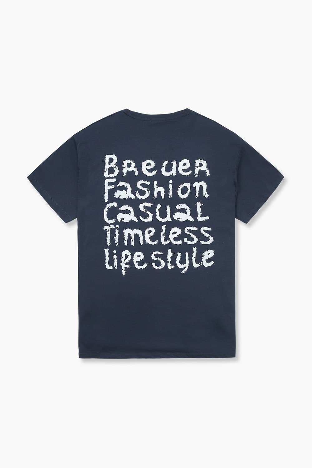 코튼 베이직 크루넥 515 다크네이비 반소매 티셔츠