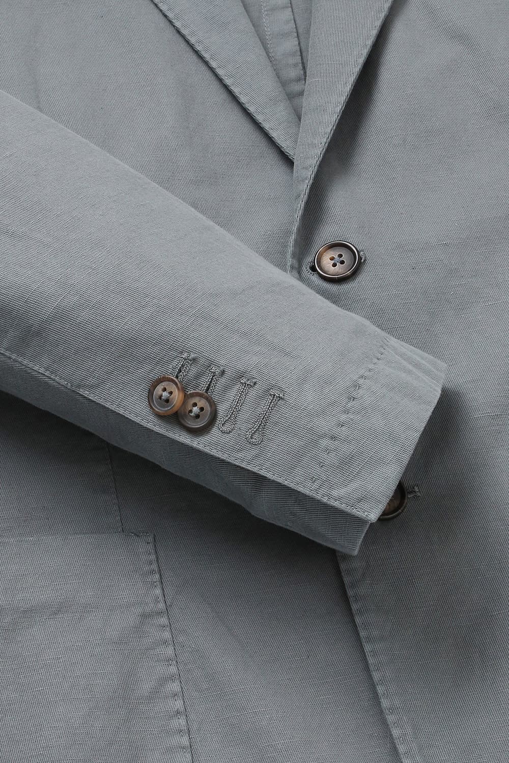 코튼 베이직 905 그레이 테일러드 자켓