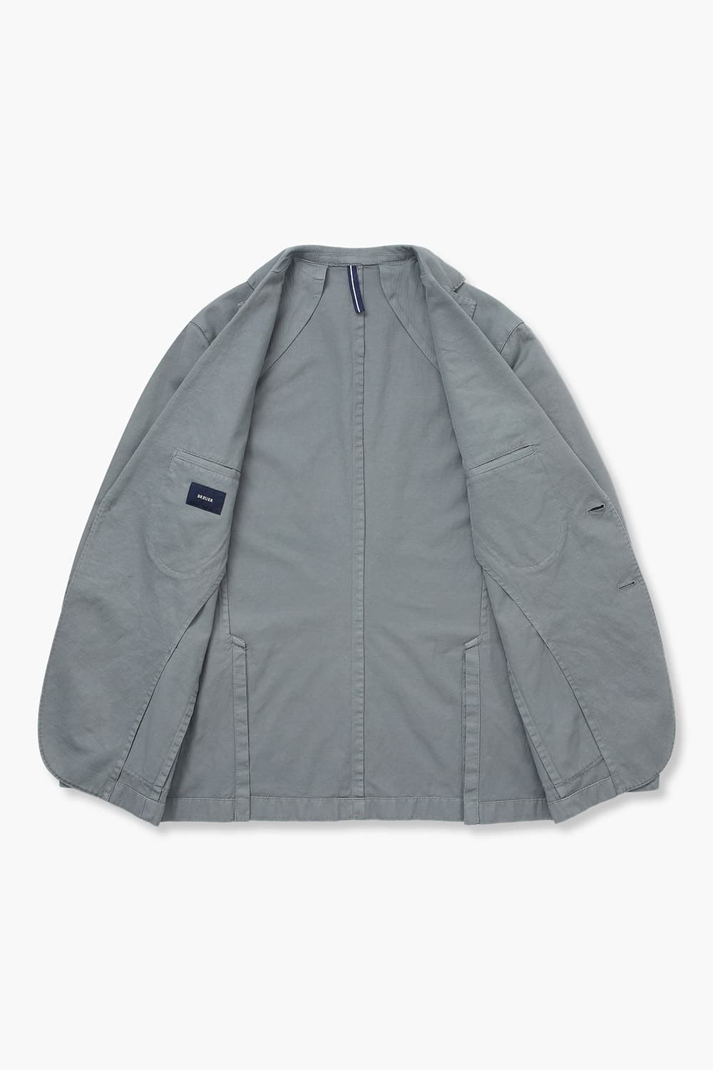 코튼 베이직 905 그레이 테일러드 자켓