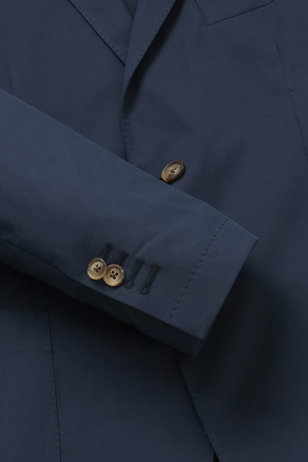 코튼 베이직 903 네이비 테일러드 자켓