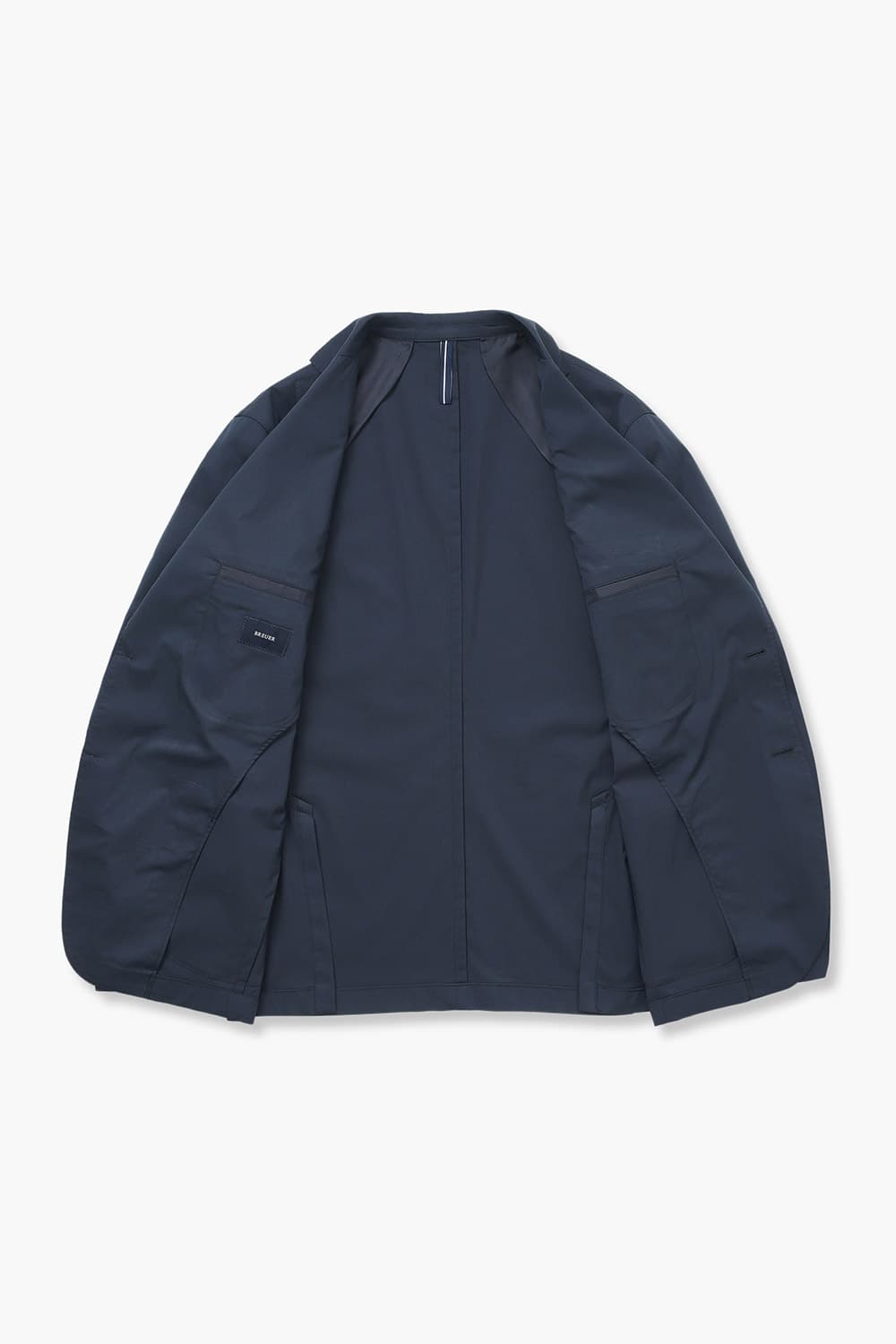 코튼 베이직 903 네이비 테일러드 자켓