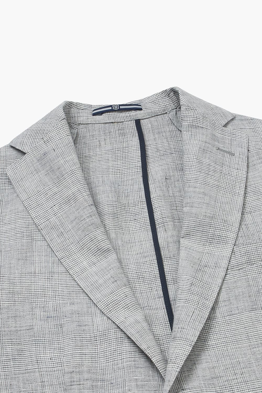 SALENTO 린넨 210 라이트그레이 테일러드 자켓