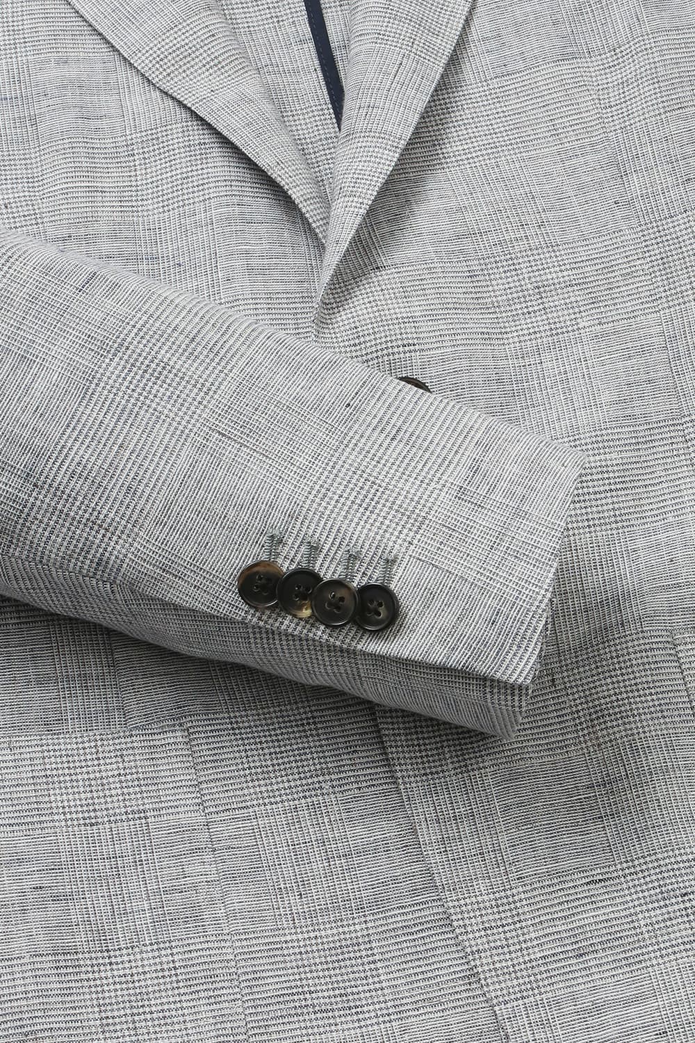 SALENTO 린넨 210 라이트그레이 테일러드 자켓