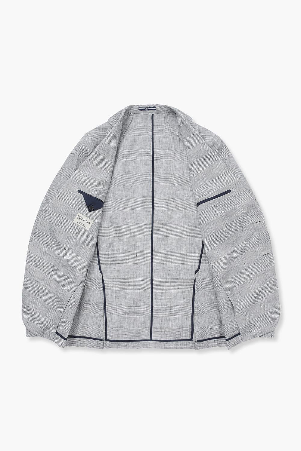 SALENTO 린넨 210 라이트그레이 테일러드 자켓