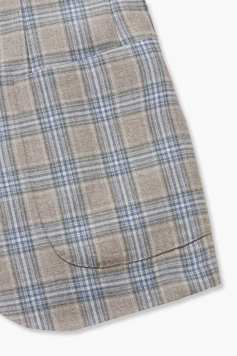 SALENTO 실크 혼방 205 브라운 테일러드 자켓