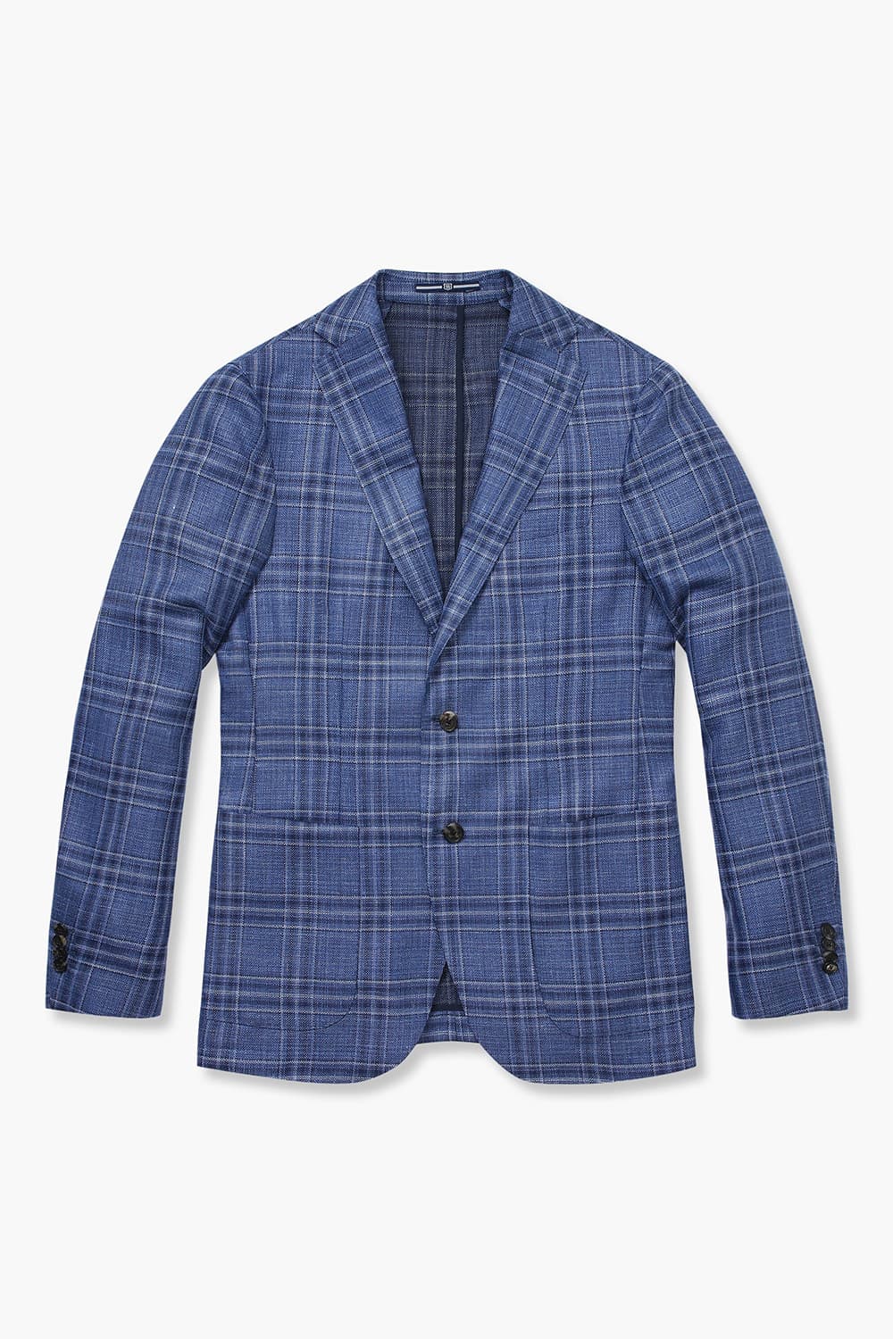 SALENTO 실크 혼방 201 블루 테일러드 자켓