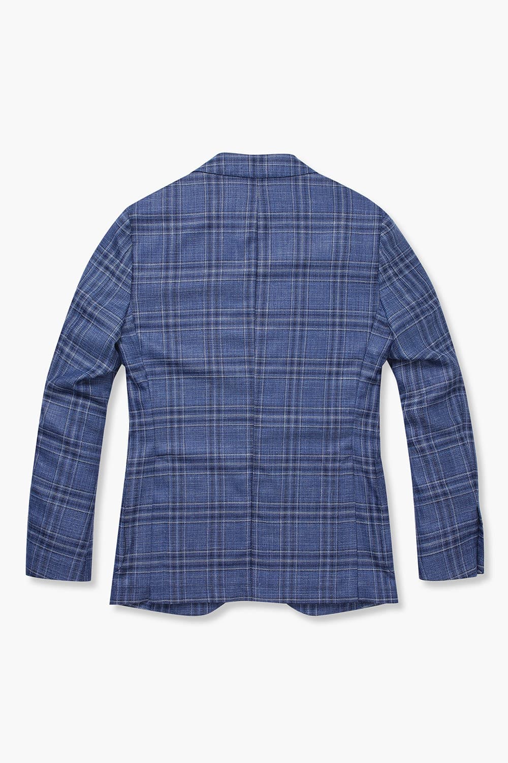 SALENTO 실크 혼방 201 블루 테일러드 자켓