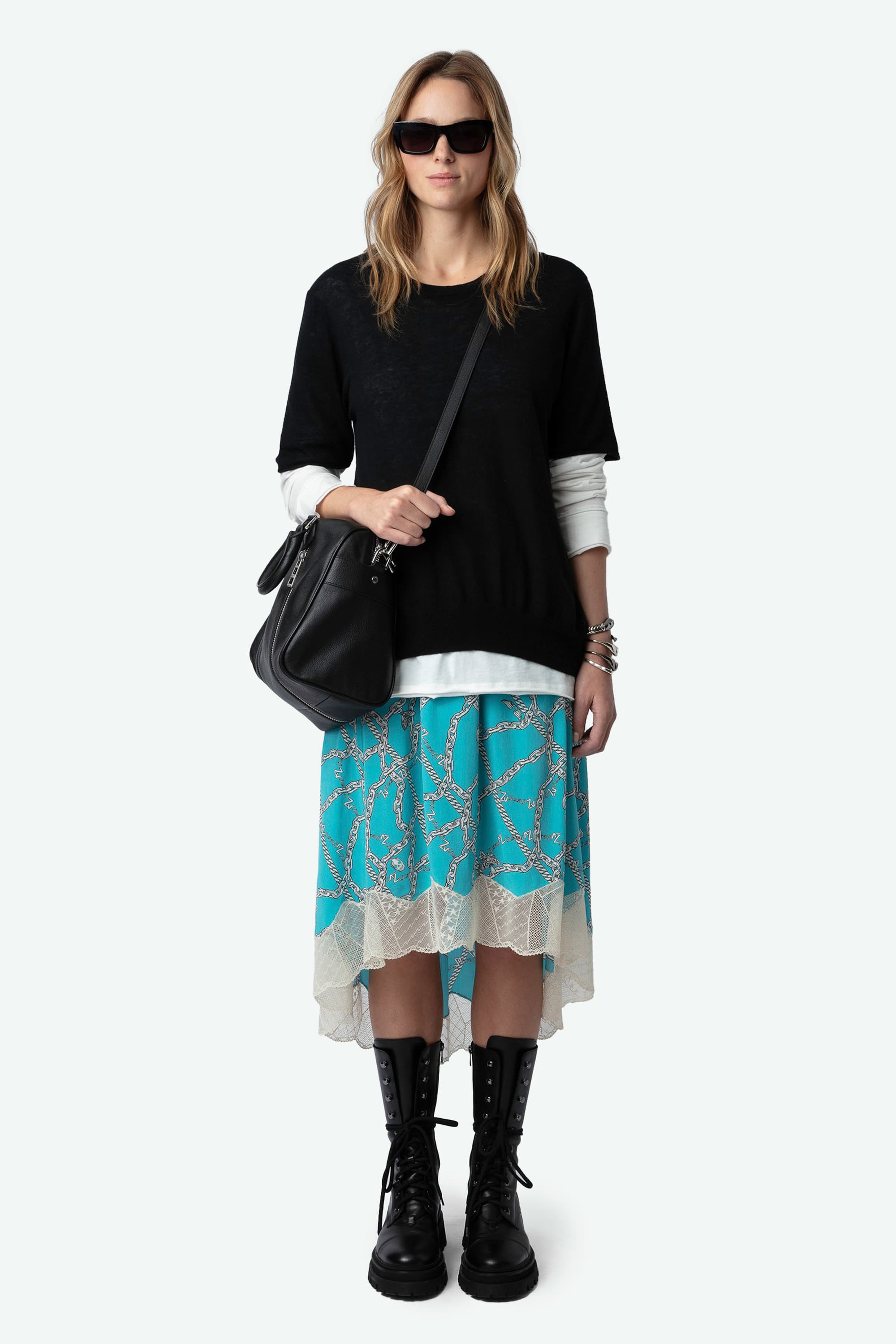 Joslin Chain Silk Skirt
