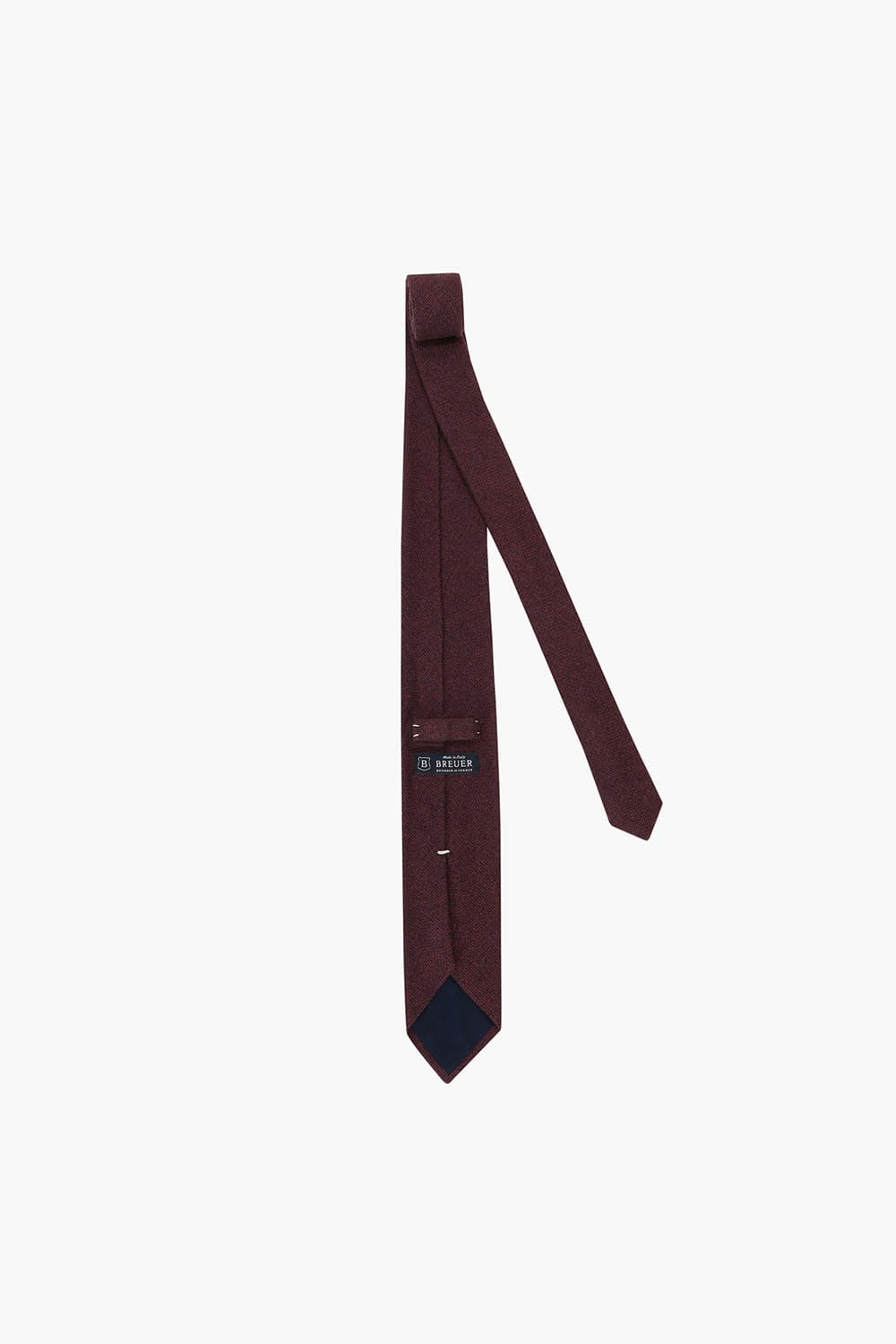 울 실크 혼방 베이직 101 버건디 넥타이