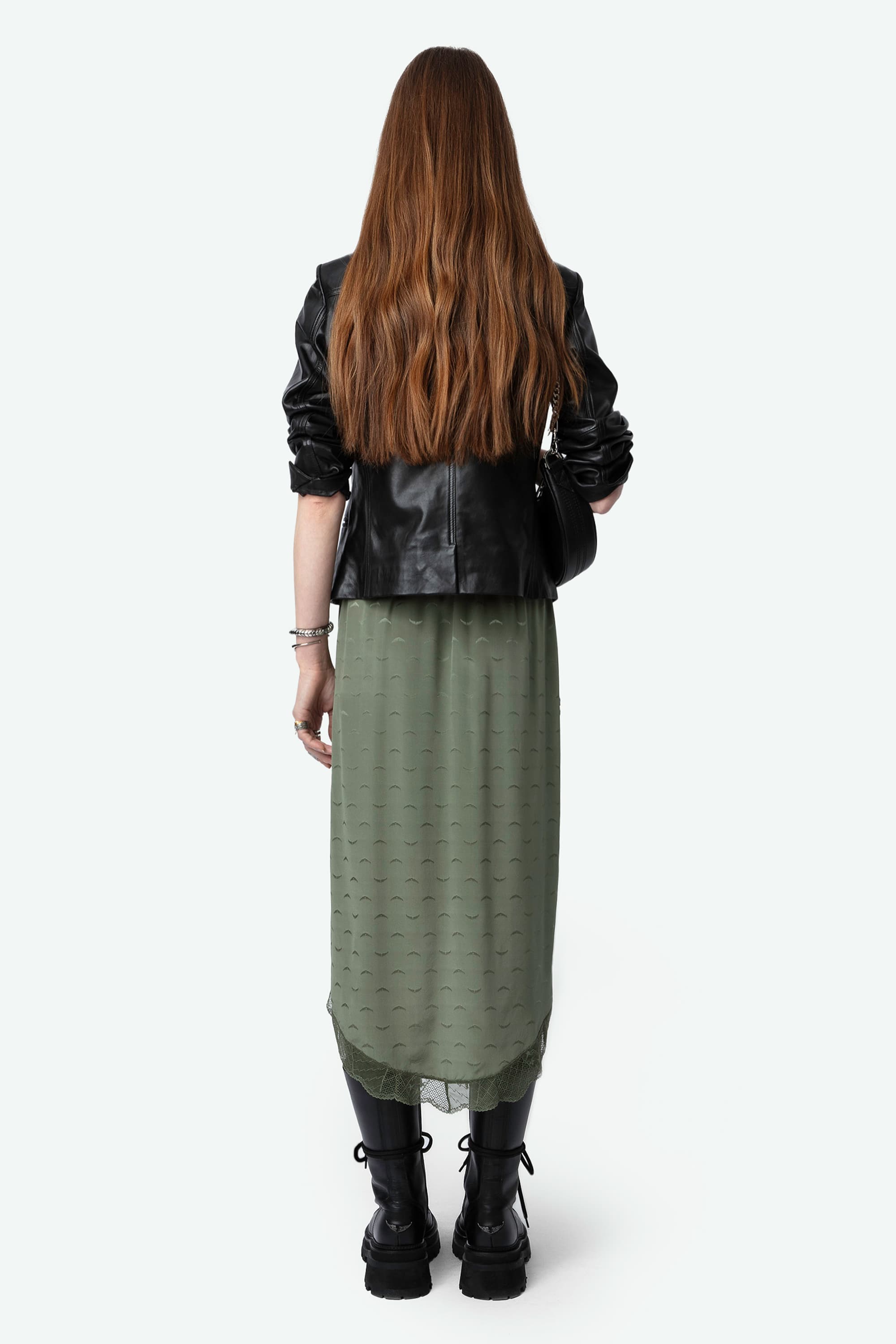 Jeudie Jacquard Silk Skirt