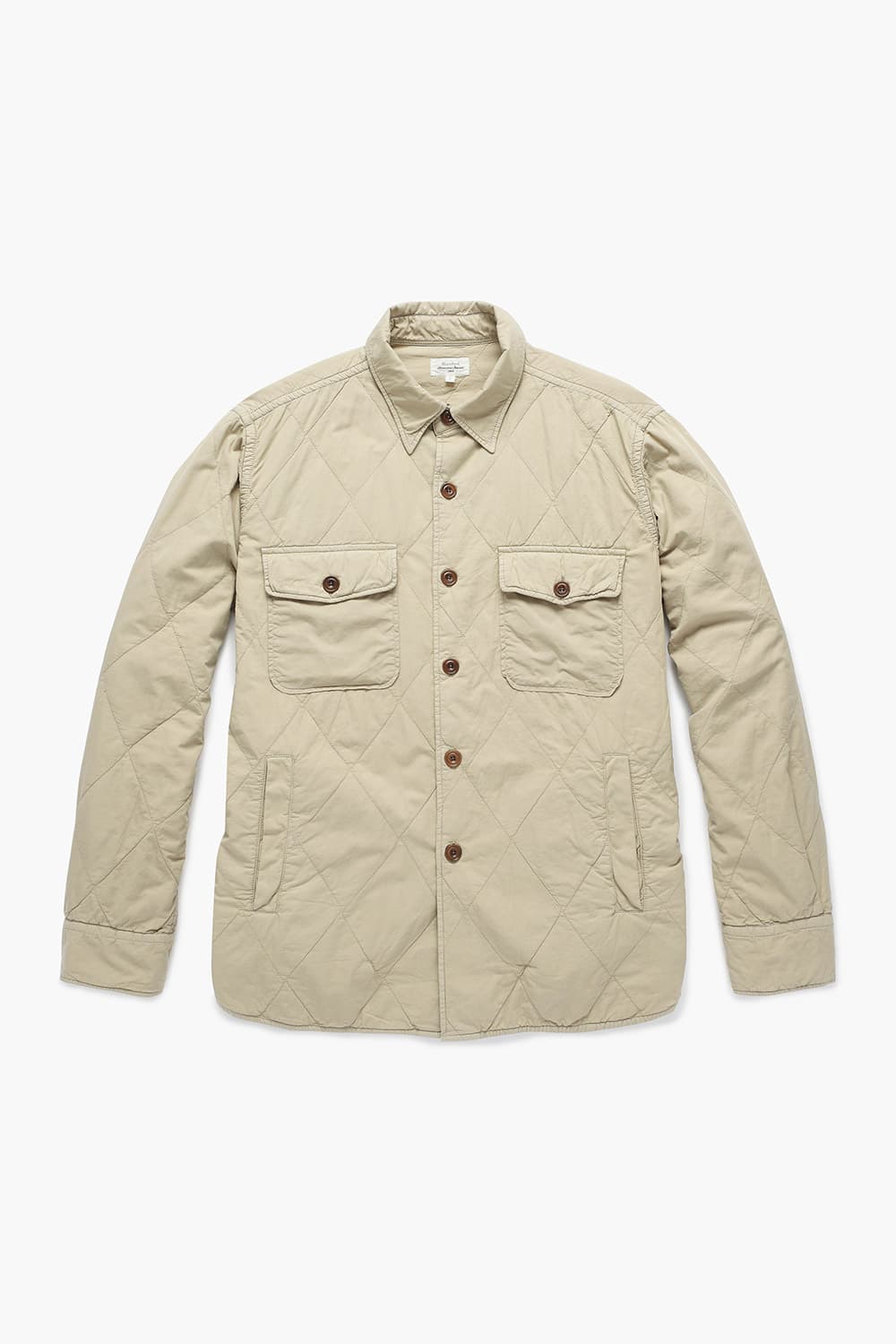 PETER 코튼 퀼팅 셔츠형 001 베이지 캐주얼 자켓