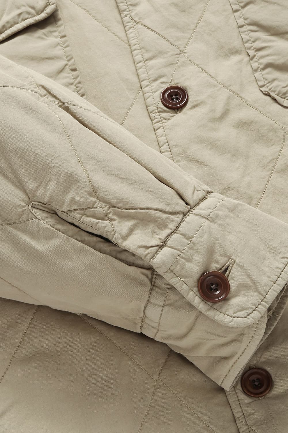 PETER 코튼 퀼팅 셔츠형 001 베이지 캐주얼 자켓