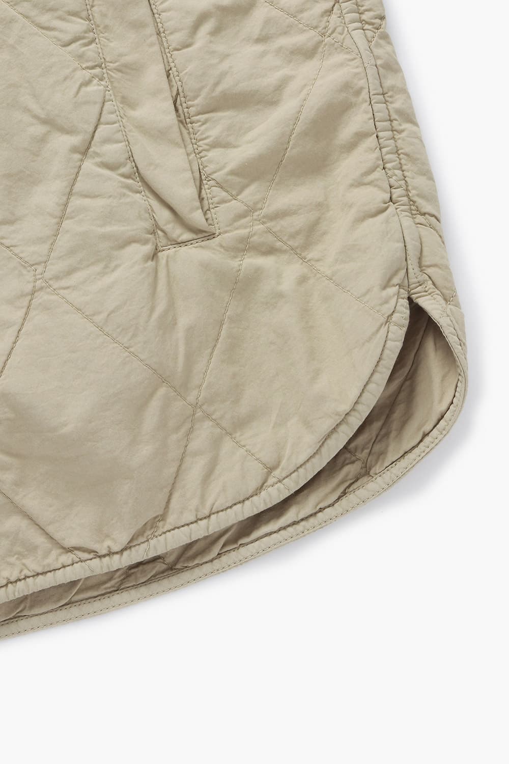 PETER 코튼 퀼팅 셔츠형 001 베이지 캐주얼 자켓