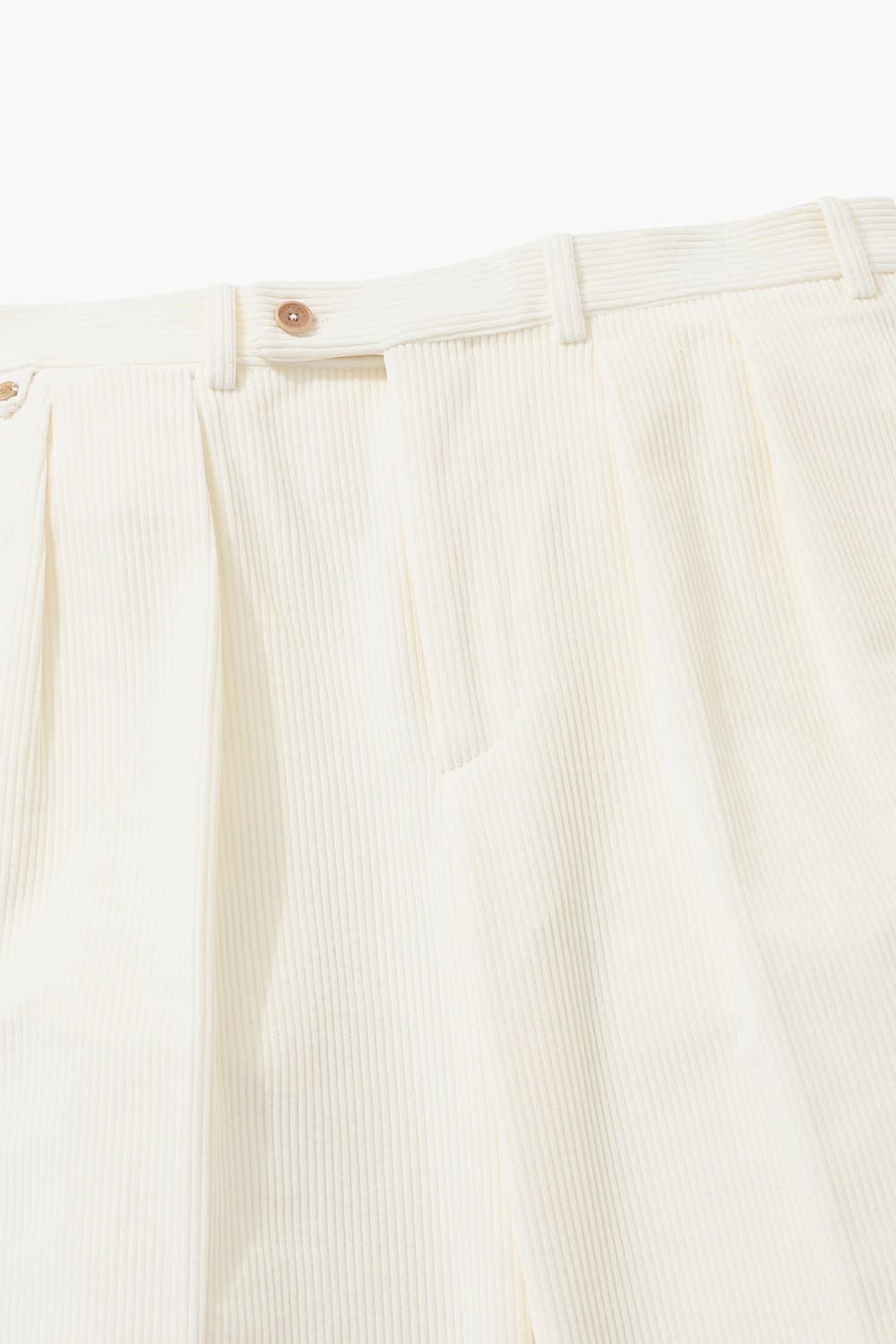 BAC J 코튼 코듀로이 와이드 103 아이보리 캐주얼 팬츠