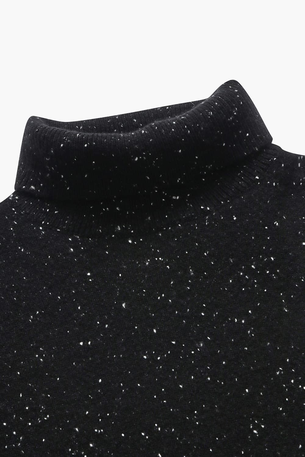 WS 캐시미어 터틀넥 806 블랙 긴소매 니트