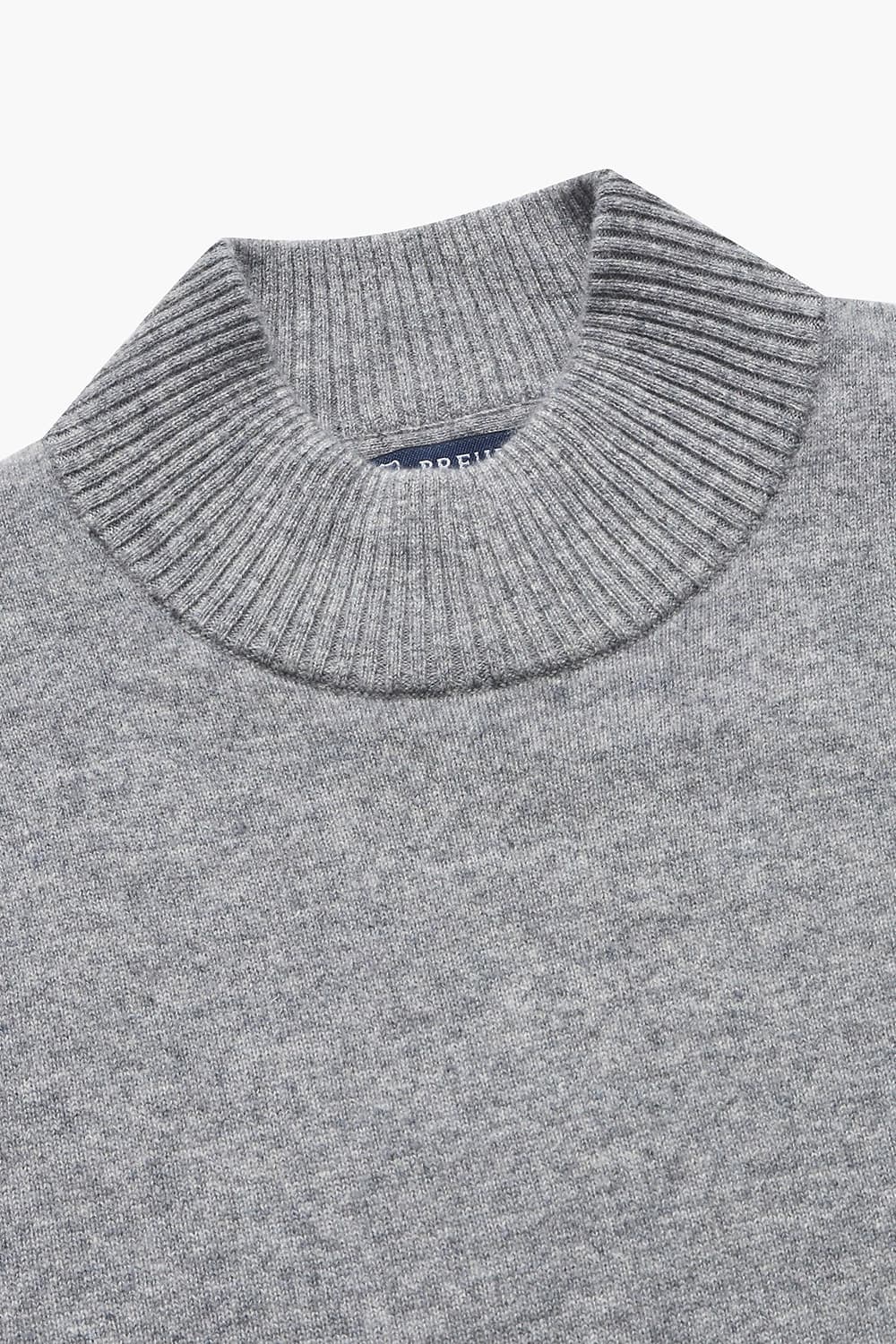 WS 캐시미어 헨리넥 804 그레이 긴소매 니트