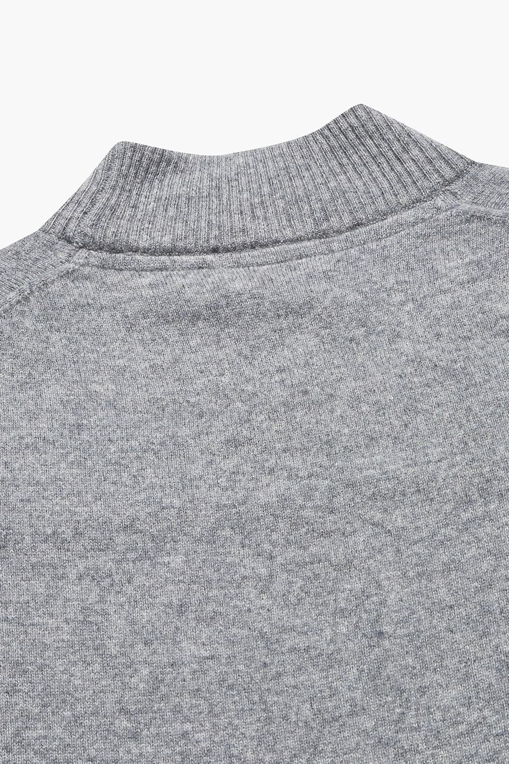 WS 캐시미어 헨리넥 804 그레이 긴소매 니트