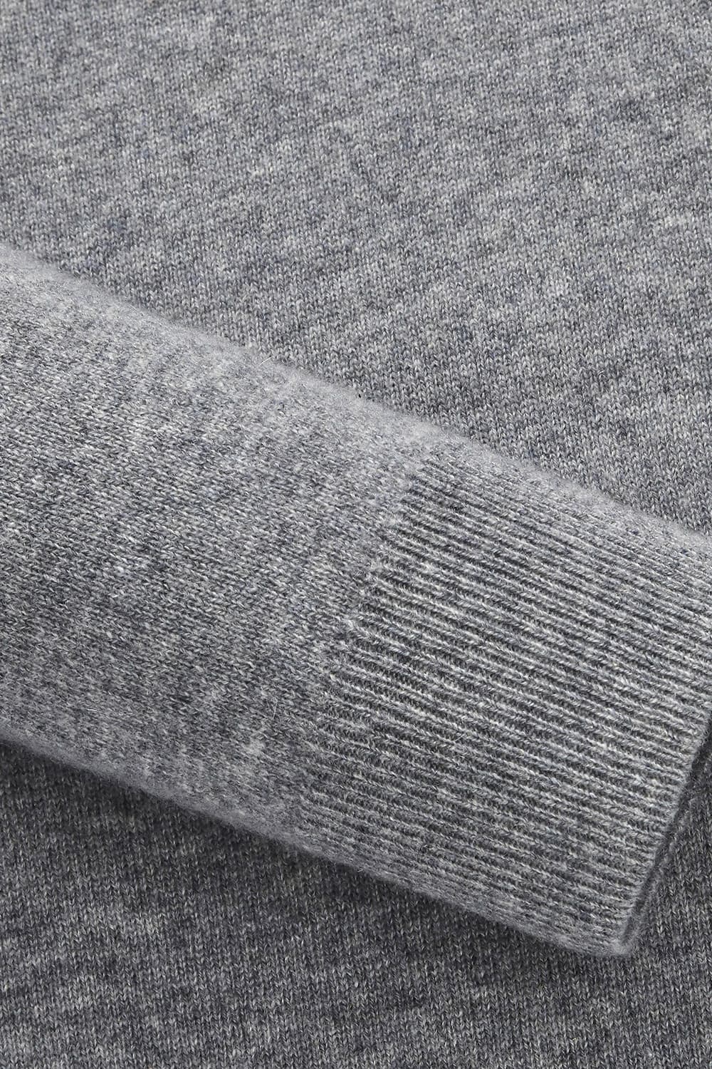WS 캐시미어 헨리넥 804 그레이 긴소매 니트